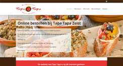 Desktop Screenshot of bestellen.tapa-tapa.nl